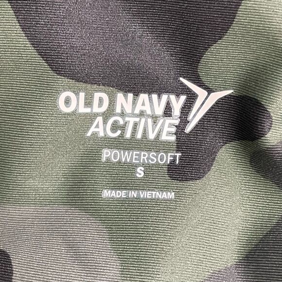 NWT Old Navy Active Powersoft Jogger Size Small Olive Camo Crop High Rise Go-Dry - Picture 8 of 13
